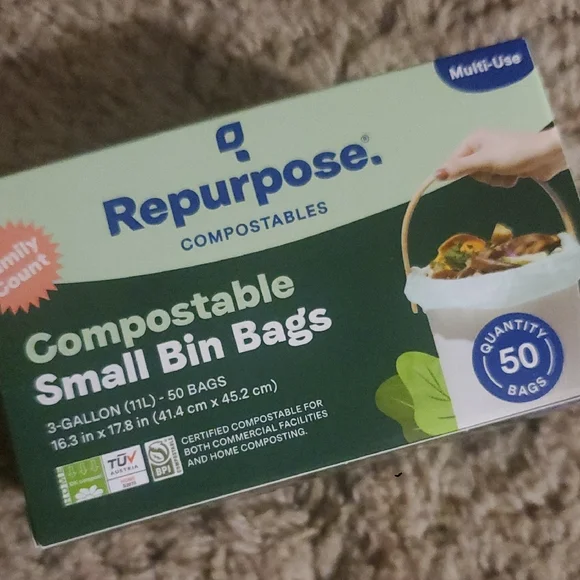 Repurpose Compostable Small Bin Bags (50count) - Picture 2 of 4